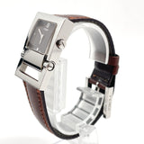 FENDI Watches 5200L quartz Stainless Steel/leather Brown Brown Women Used