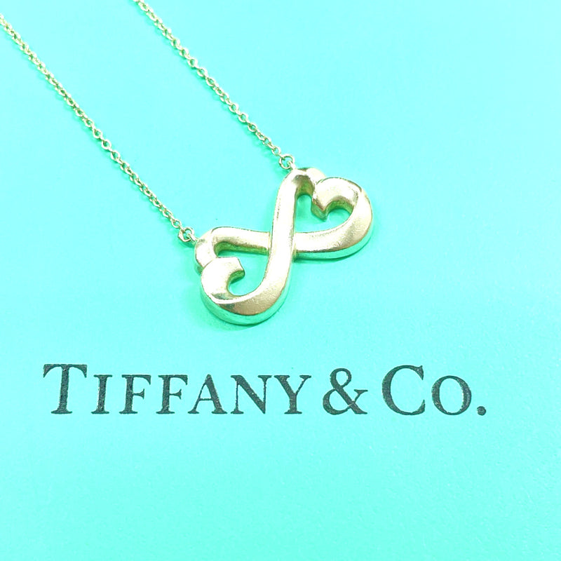 TIFFANY&Co. Necklace Rubbing Heart Infinity Paloma Picasso Silver925 Silver Women Used