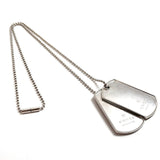 GUCCI Necklace 1561 F1 Dog tag Ball chain Silver925 Silver mens Used - JP-BRANDS.com