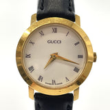 GUCCI Watches 2200L quartz Stainless Steel/leather gold gold Women Used