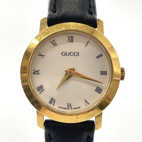 GUCCI Watches 2200L quartz Stainless Steel/leather gold gold Women Used
