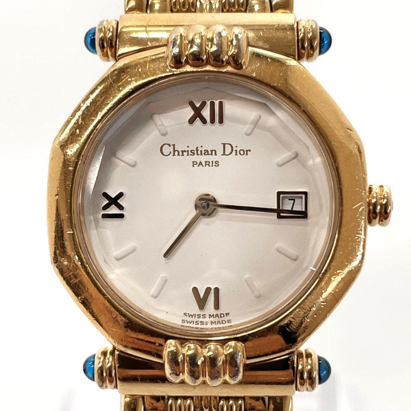 Christian Dior Watches D64 151 Quartz Octagon vintage Stainless Steel gold  gold Women Used