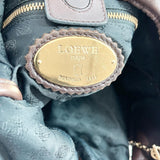 LOEWE Shoulder Bag anagram leather Dark brown Women Used - JP-BRANDS.com