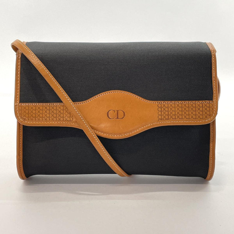 Christian Dior Shoulder Bag Vintage Nylon Black Black Women Used - JP-BRANDS.com