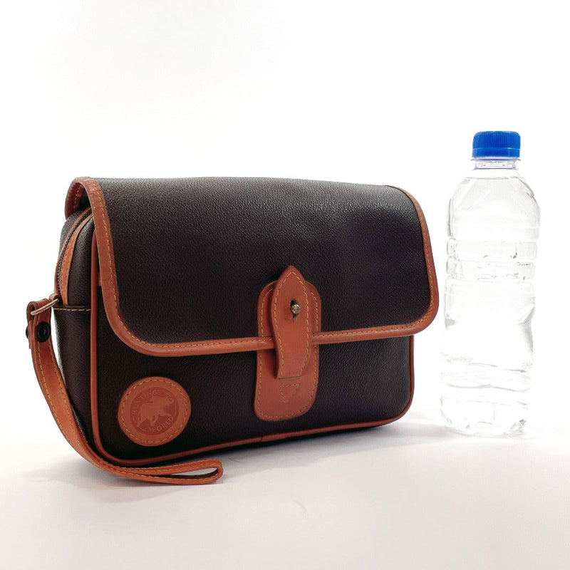 HUNTING WORLD business bag Vintage leather Brown mens Used - JP-BRANDS.com