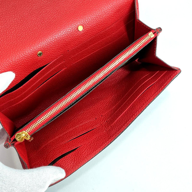red leather louis vuitton wallet