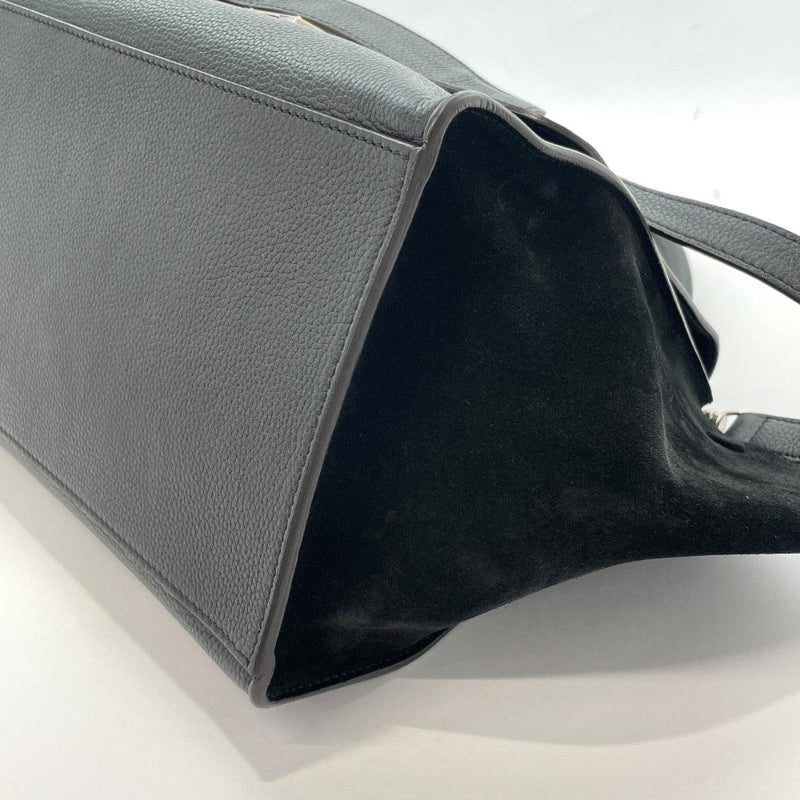 CELINE Handbag Trapeze leather/Suede Black Women Used - JP-BRANDS.com