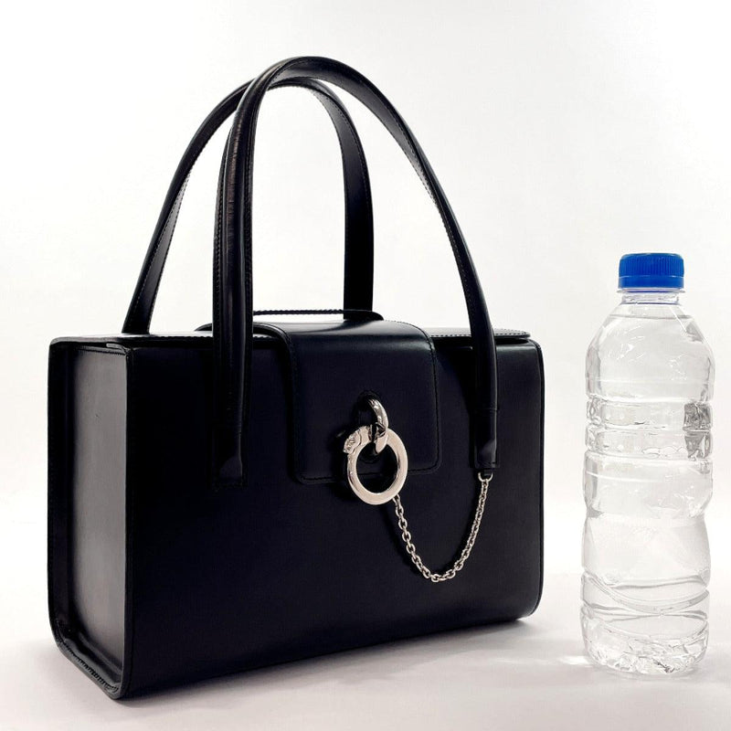 CARTIER Handbag L1000350 PANTHERE leather Black Women Used - JP-BRANDS.com