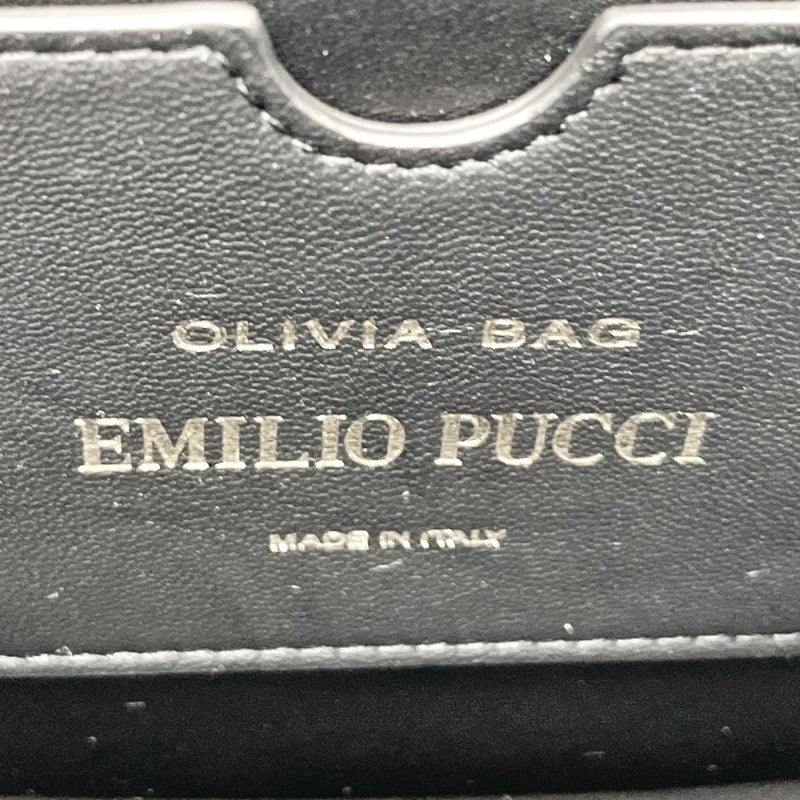 Emilio Pucci Shoulder Bag ChainShoulder leather Black Black Women Used - JP-BRANDS.com