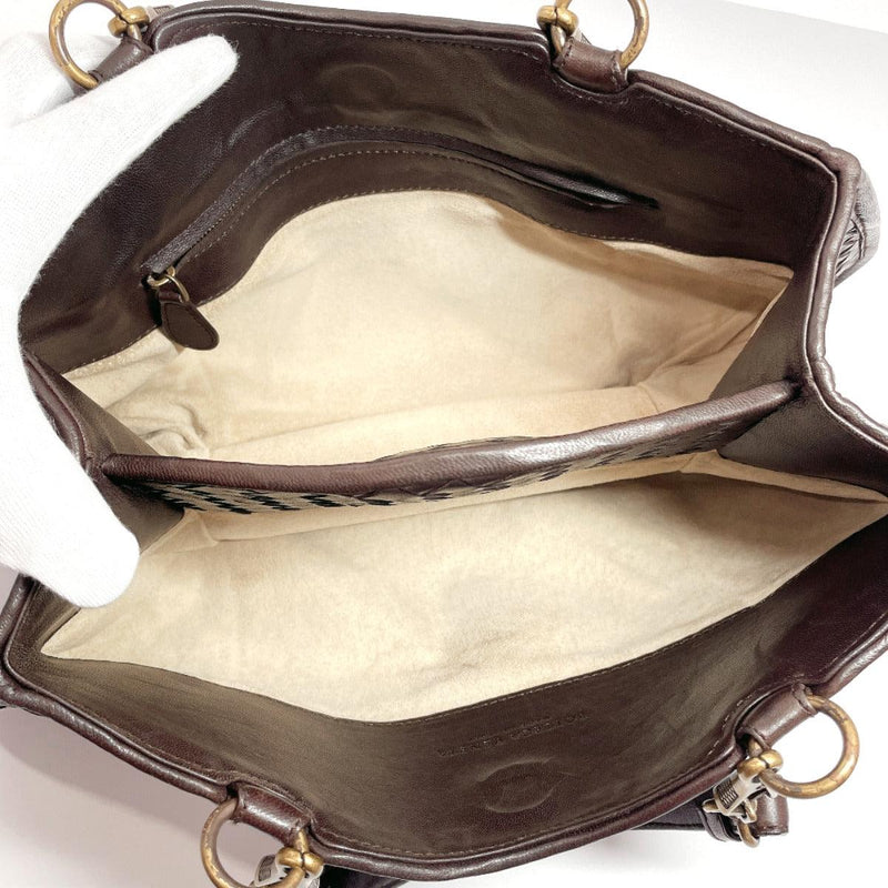 BOTTEGAVENETA Handbag 196594 Intrecciato leather Brown Women Used - JP-BRANDS.com