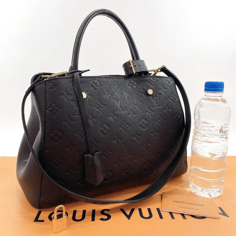 LOUIS VUITTON Handbag M41048 Montaigne Monogram unplant Black