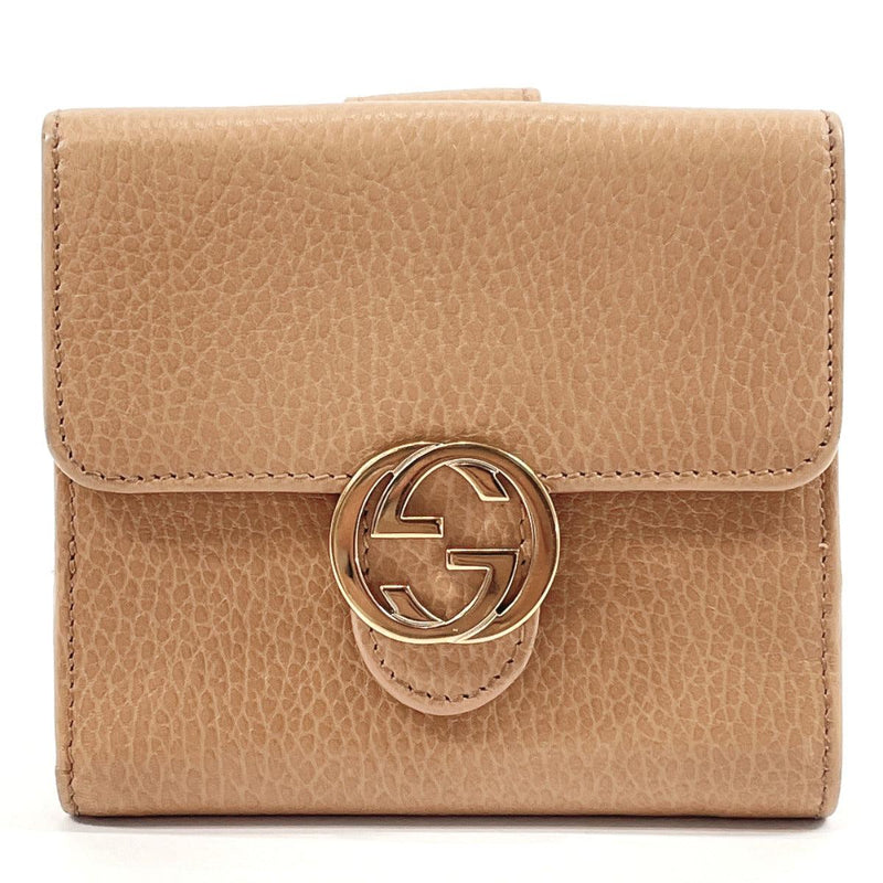 misundelse Syd Nedrustning GUCCI wallet 615525 Double Sided wallet Interlocking G leather beige W –  JP-BRANDS.com
