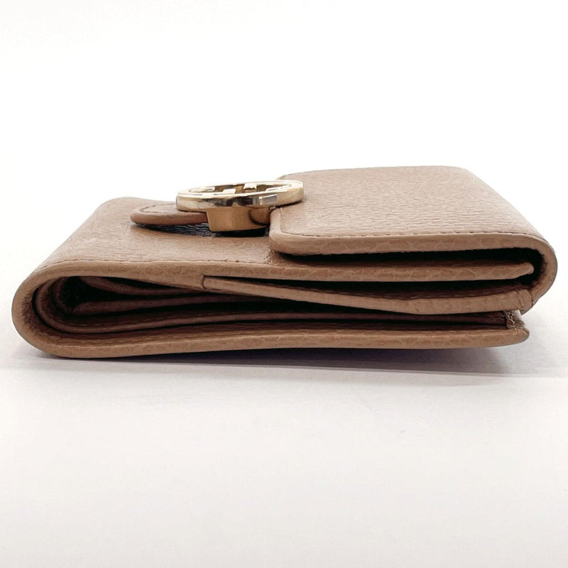 GUCCI wallet 615525 Double Sided wallet Interlocking G leather beige Women Used - JP-BRANDS.com