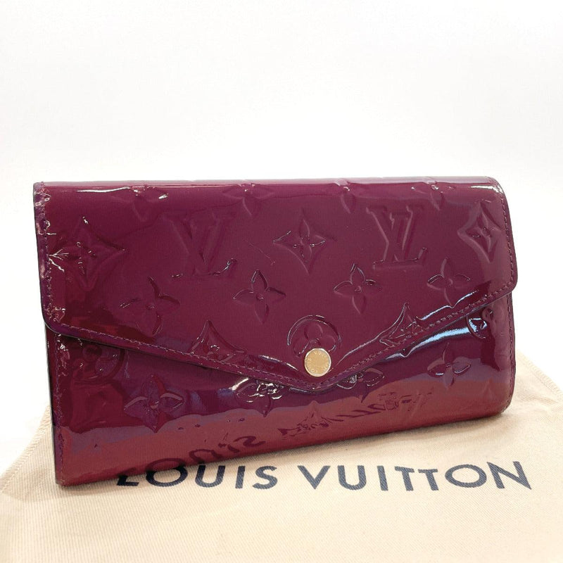 Purple Louis Vuitton Monogram Vernis Sarah Wallet