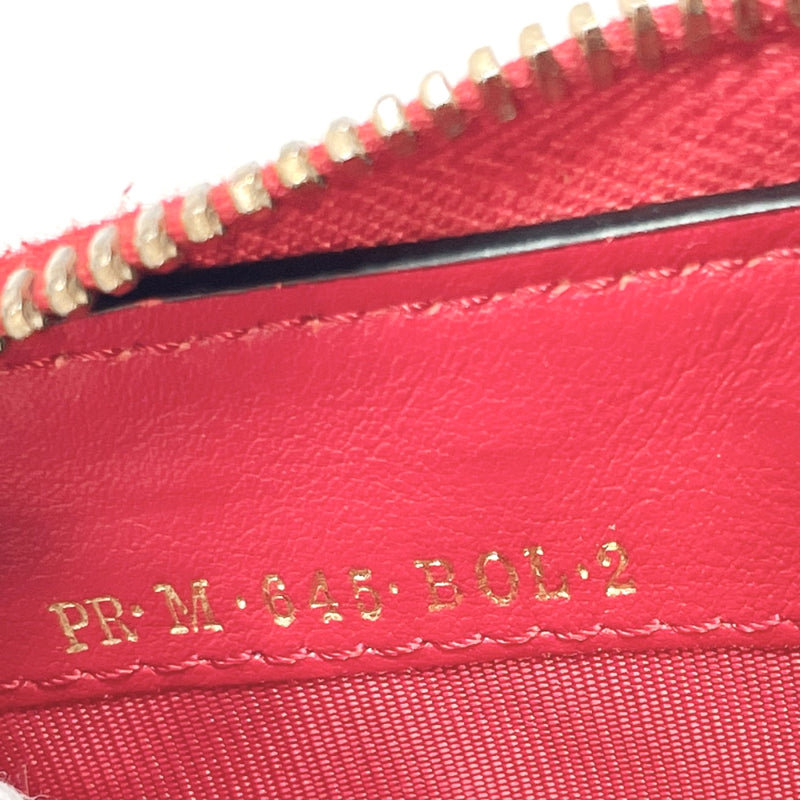 VALENTINO GARAVANI purse MW2P0645BOL Zip Around leather Red PR M 645 BOL 2 Women Used