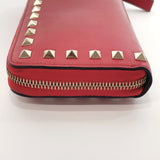 VALENTINO GARAVANI purse MW2P0645BOL Zip Around leather Red PR M 645 BOL 2 Women Used
