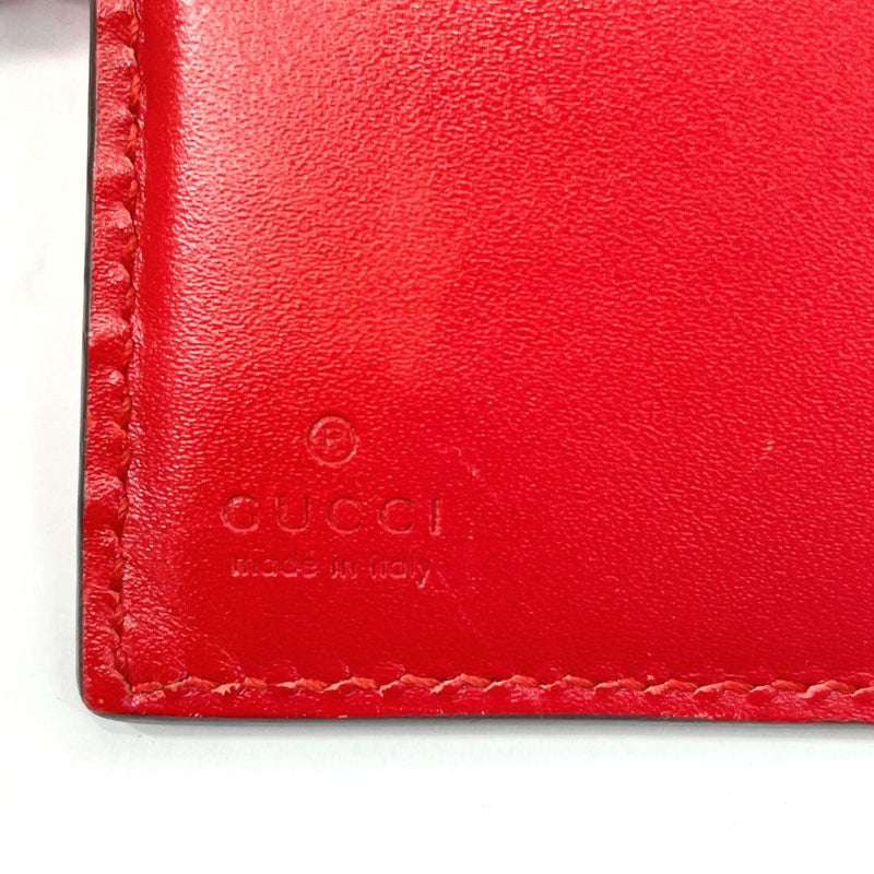 GUCCI Tri-fold wallet 406925 Double Sided wallet Sima leather Red Women Used - JP-BRANDS.com
