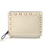 VALENTINO GARAVANI wallet Studs leather white Women Used
