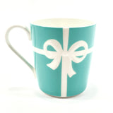 TIFFANY&Co. Tableware ribbon Mug Pottery blue unisex New
