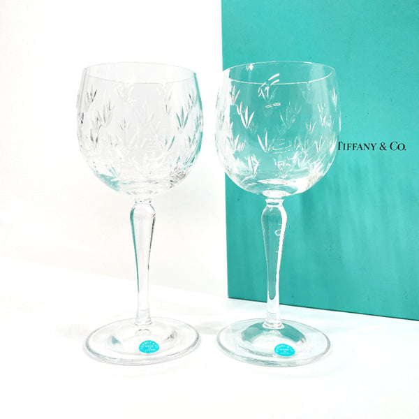TIFFANY&Co. Tableware wine glass Pair glass Glass clear unisex New