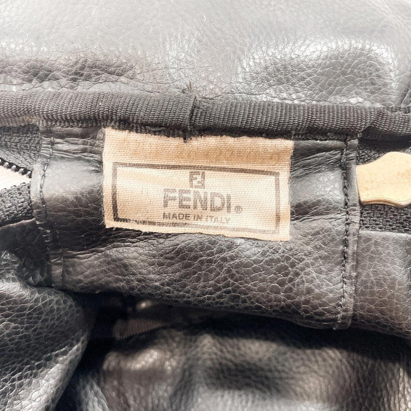 FENDI Handbag canvas/leather Black unisex Used - JP-BRANDS.com