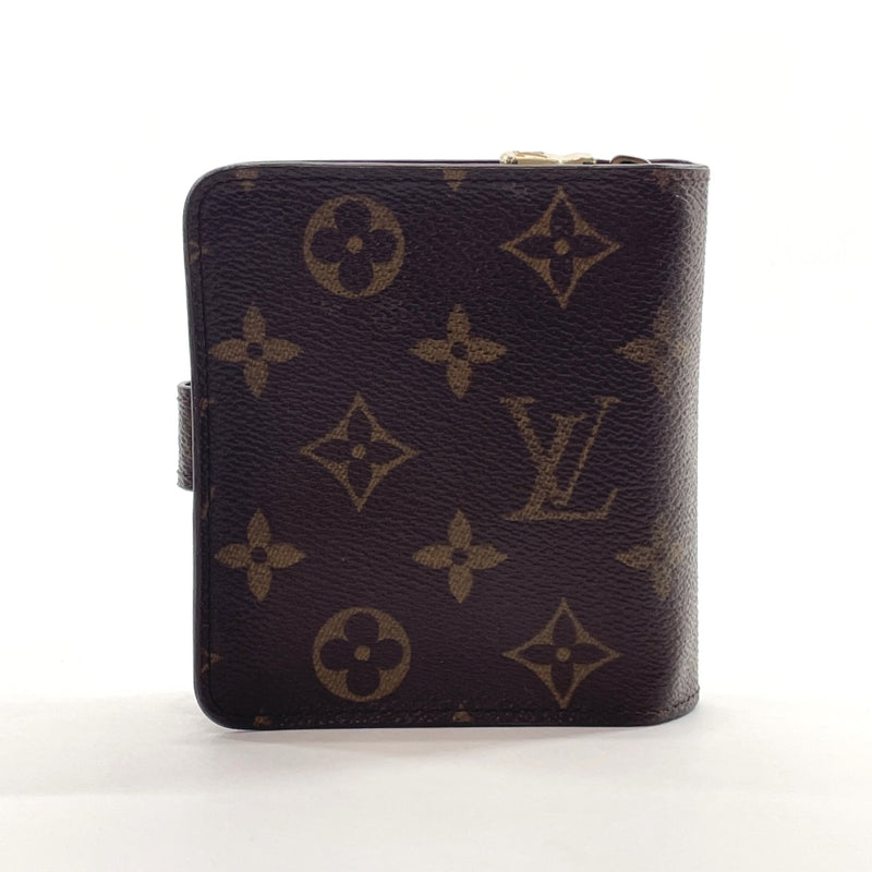LOUIS VUITTON wallet M61667 Compact zip Monogram canvas Brown Women Used