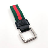GUCCI charm Sherry line canvas/leather green green unisex Used - JP-BRANDS.com