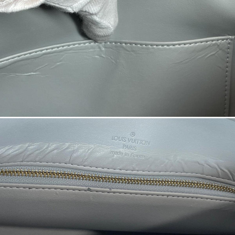 Authentic Louis Vuitton Vernis Houston Shoulder Bag Light Green M91053 LV  2843G
