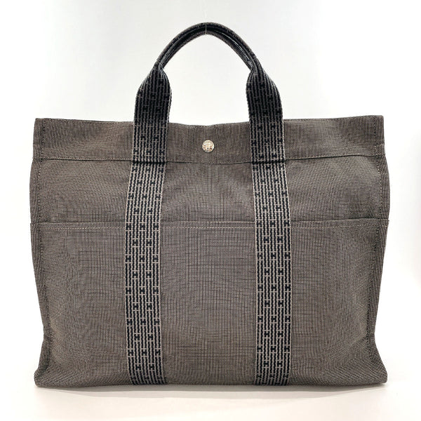 HERMES Tote Bag Her Line Tote MM canvas gray unisex Used