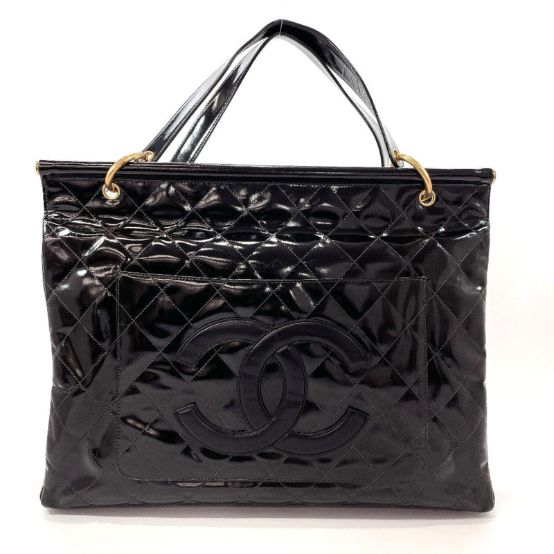 CHANEL Shoulder Bag COCO Mark Patent leather Black Women Used - JP-BRANDS.com