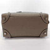 CELINE Handbag 167793DRU.0950 Luggage micro leather gray Women Used - JP-BRANDS.com