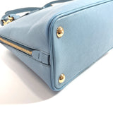 PRADA Handbag BL0838 2Way Safiano leather blue blue Women Used