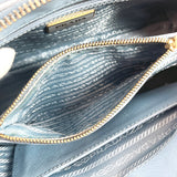 PRADA Handbag BL0838 2Way Safiano leather blue blue Women Used