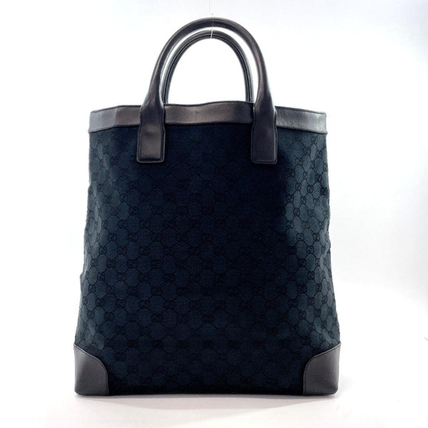 GUCCI Tote Bag 002.1121 GG canvas/leather Black Women Used - JP-BRANDS.com