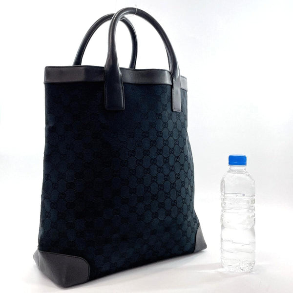 GUCCI Tote Bag 002.1121 GG canvas/leather Black Women Used - JP-BRANDS.com