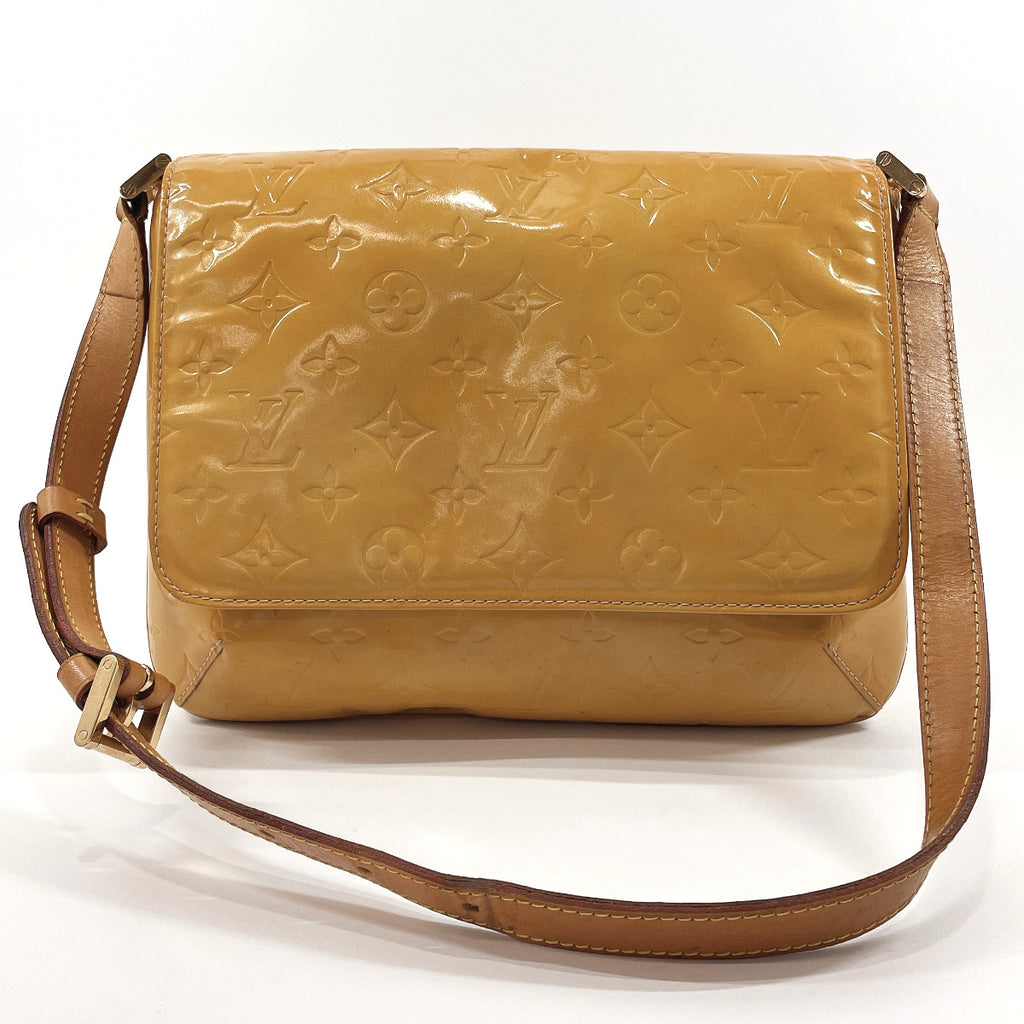 Auth Louis Vuitton Vernis Thompson Street Shoulder Bag Yellow M91008 LV  J5695