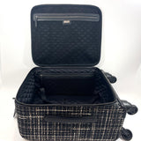 CHANEL Carry Bag A69910 COCO Mark tweed/leather Black Black Women Used - JP-BRANDS.com