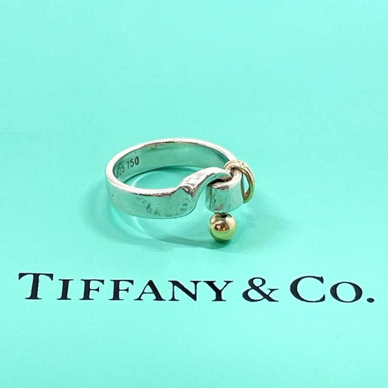 TIFFANY&Co. Ring Silver925/K18 Gold #8(JP Size) Silver 750 Women Used