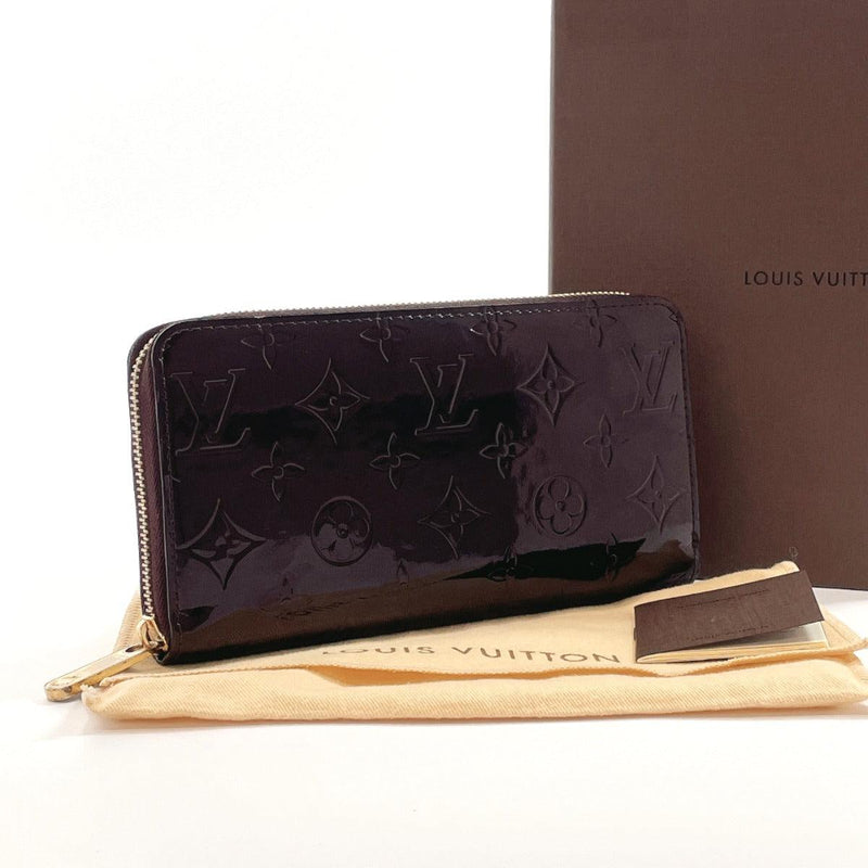 Used) LOUIS VUITTON Zippy Wallet M93522 Verni Brown Women's Wallet