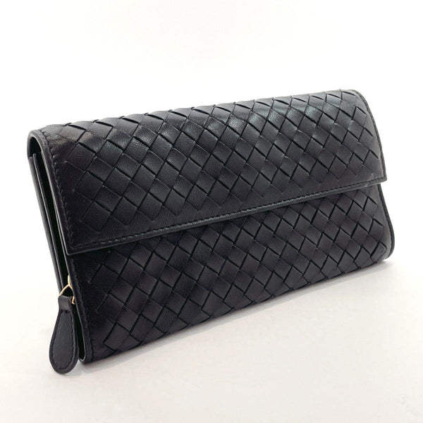 BOTTEGAVENETA purse 150509 Intrecciato leather Black mens Used - JP-BRANDS.com