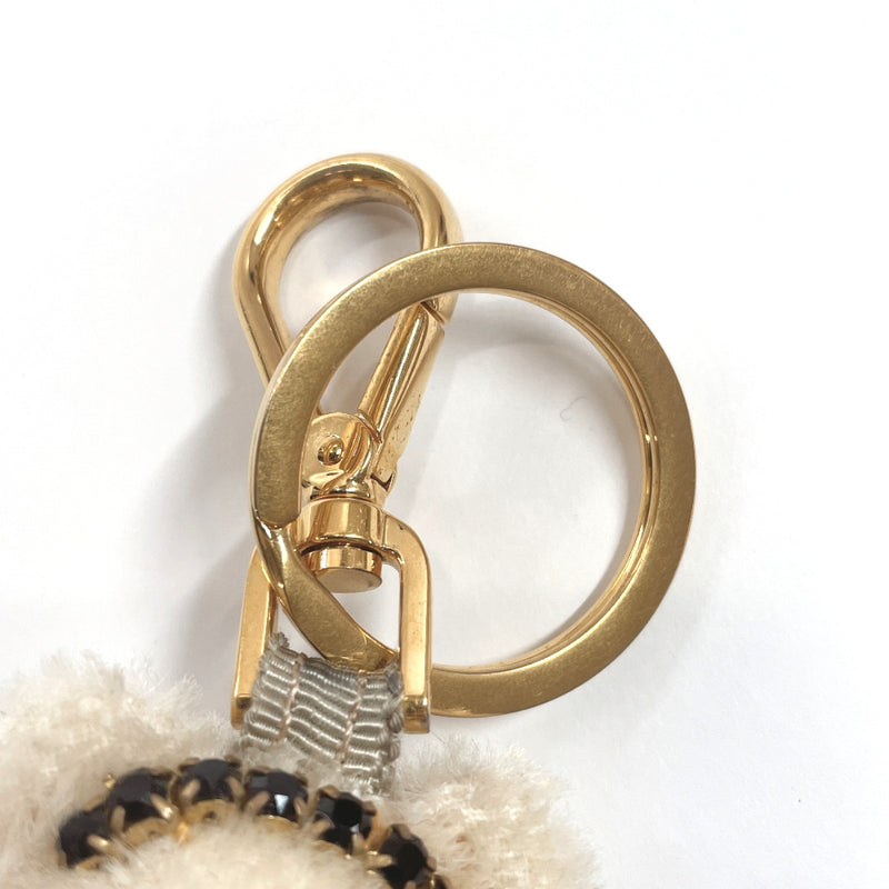 PRADA key ring 1ARI16 Key ring bear acrylic/polyester beige beige Women Used