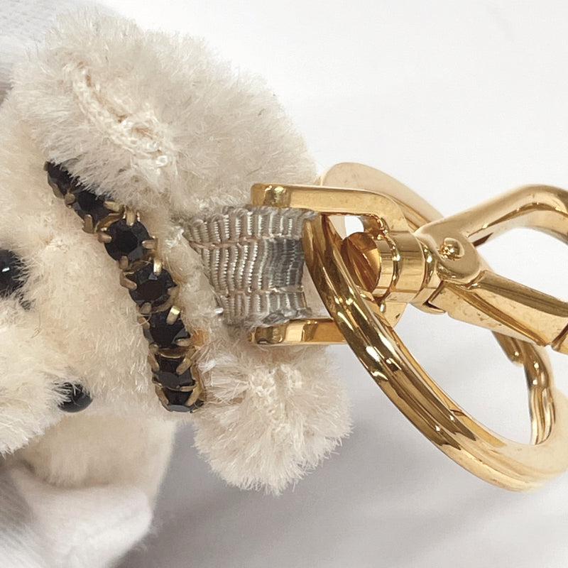 PRADA key ring 1ARI16 Key ring bear acrylic/polyester beige beige Women Used