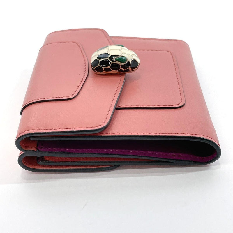 BVLGARI Tri-fold wallet 291398 Serpenti Forever Double Sided leather p –