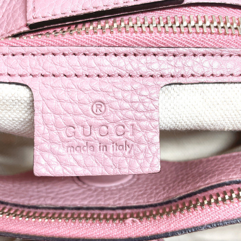 GUCCI Handbag 323660 Bamboo leather pink Women Used