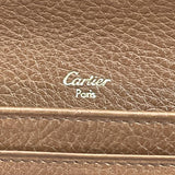 CARTIER purse L3000815 Marcello Punching logo leather Brown Women Used - JP-BRANDS.com