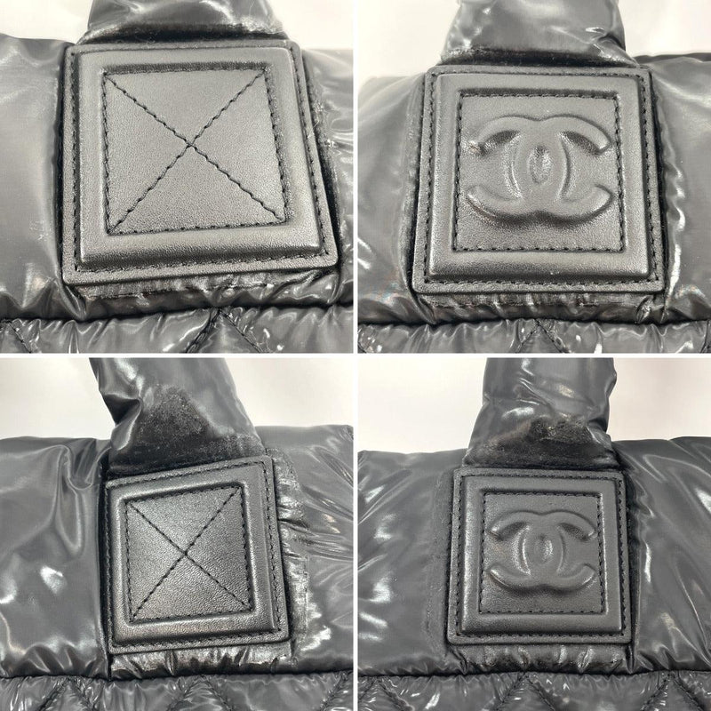 CHANEL Handbag A48619 Cococoon Nylon Black Women Used - JP-BRANDS.com