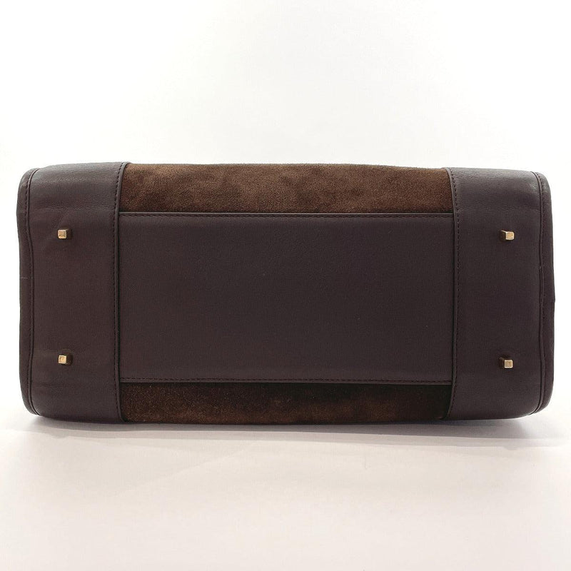 LOEWE Handbag Amazona 32 Suede/leather Dark brown Women Used - JP-BRANDS.com