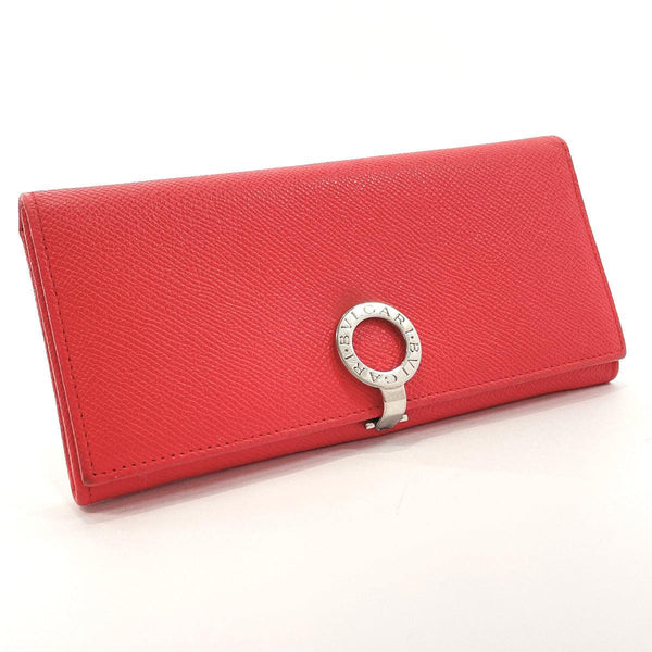 BVLGARI purse leather Red Women Used - JP-BRANDS.com