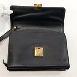 CELINE Clutch bag MC95 leather Black unisex Used
