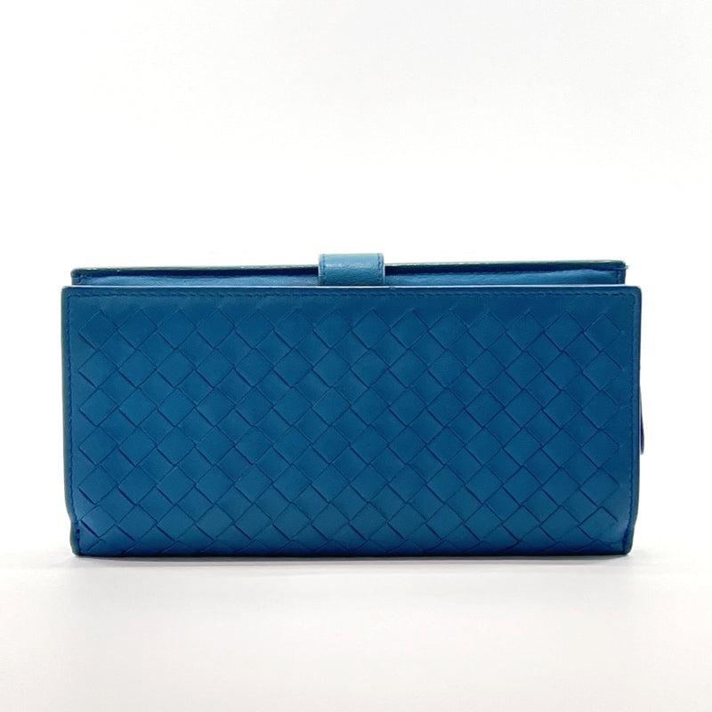 BOTTEGAVENETA purse Intrecciato leather blue unisex Used